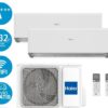 AIRE ACONDICIONADO CON BOMBA DE CALOR HAIER GEOS R MULTISPLIT 2X1 2U50S2SM1FA-3+AS25RBAHRA-3+AS25RBAHRA-3 WIFI INCLUIDO